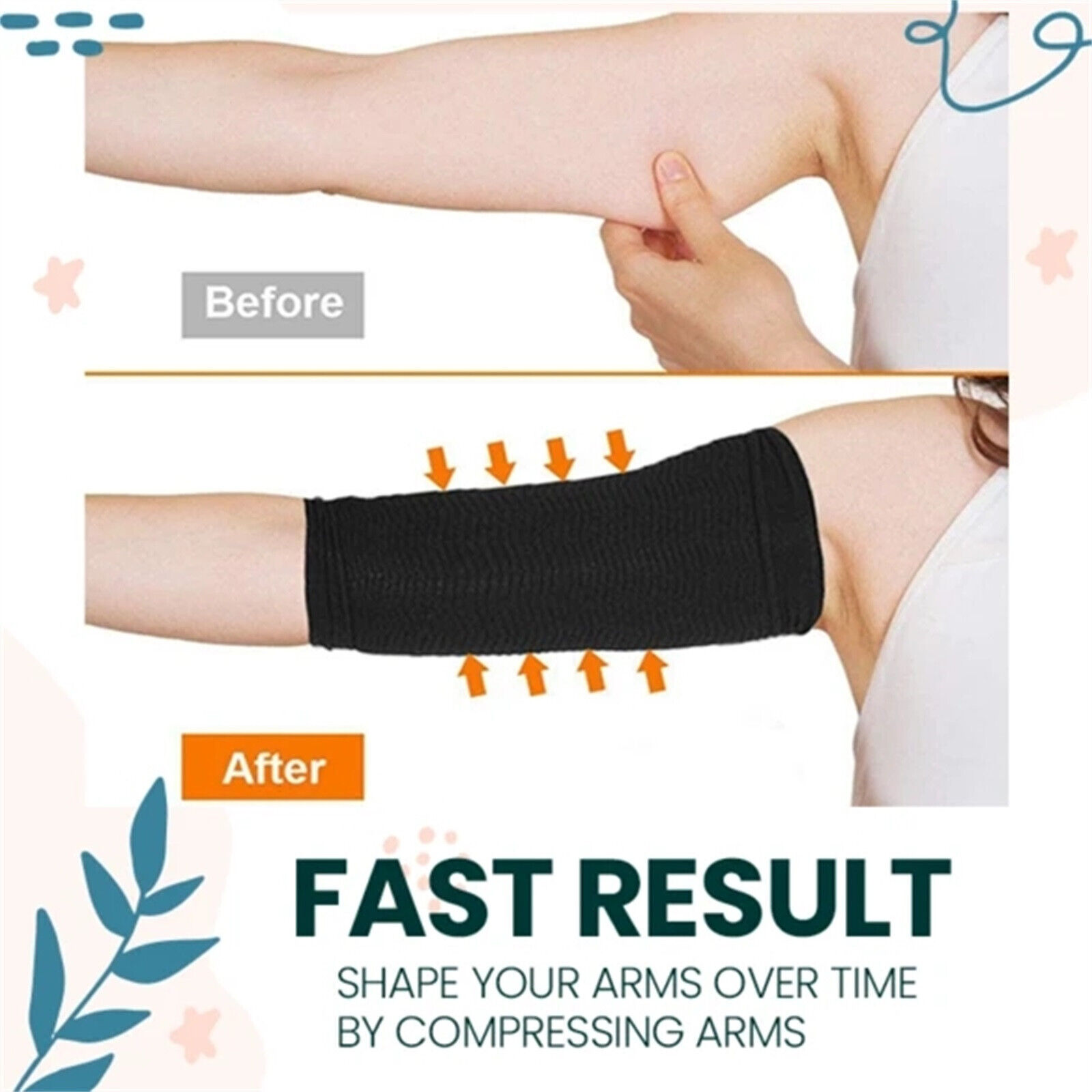 Sport Dog Horn Fat Arm Shaper 1 Pairs Arm Slimming Shapers For Women Upper Arm - Fresh Stock Dated December 2025