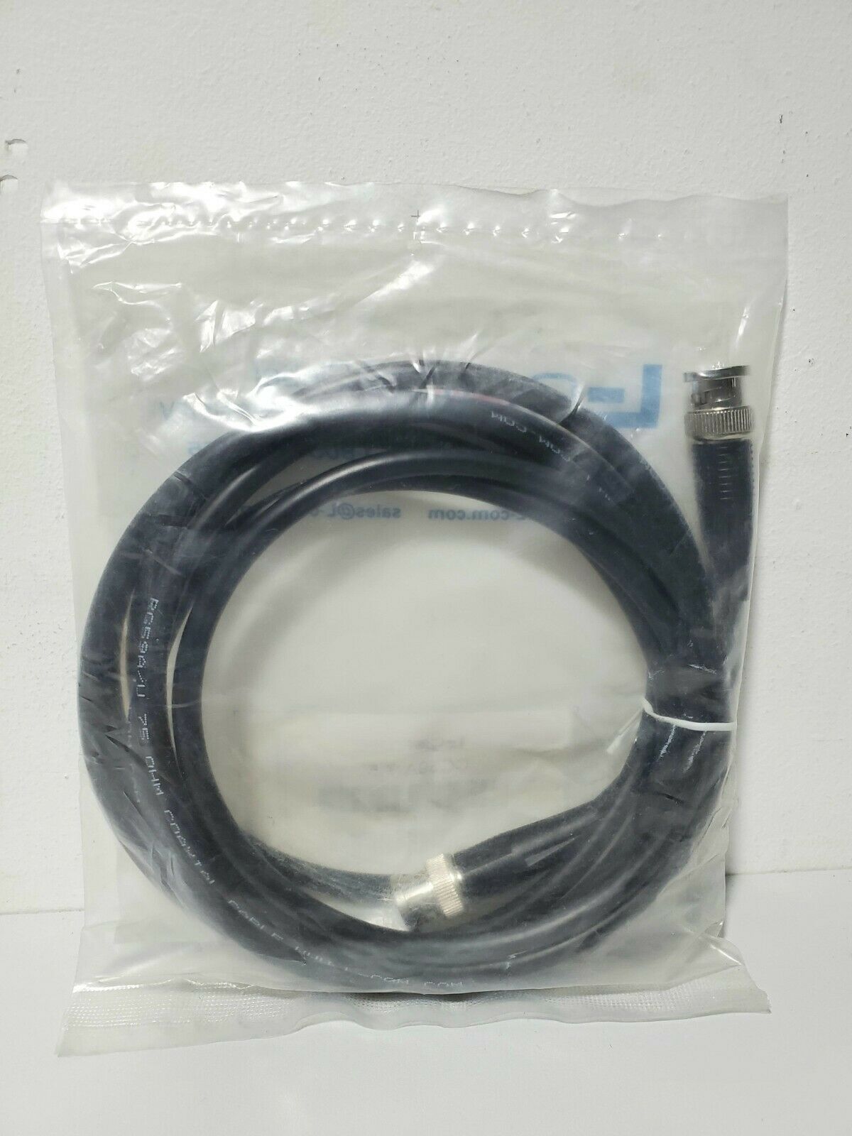 L-COM CC59A-7.5 RG59A Coaxial Cable, BNC Male / Male, 7.5 FT - Fresh Stock Dated December 2025