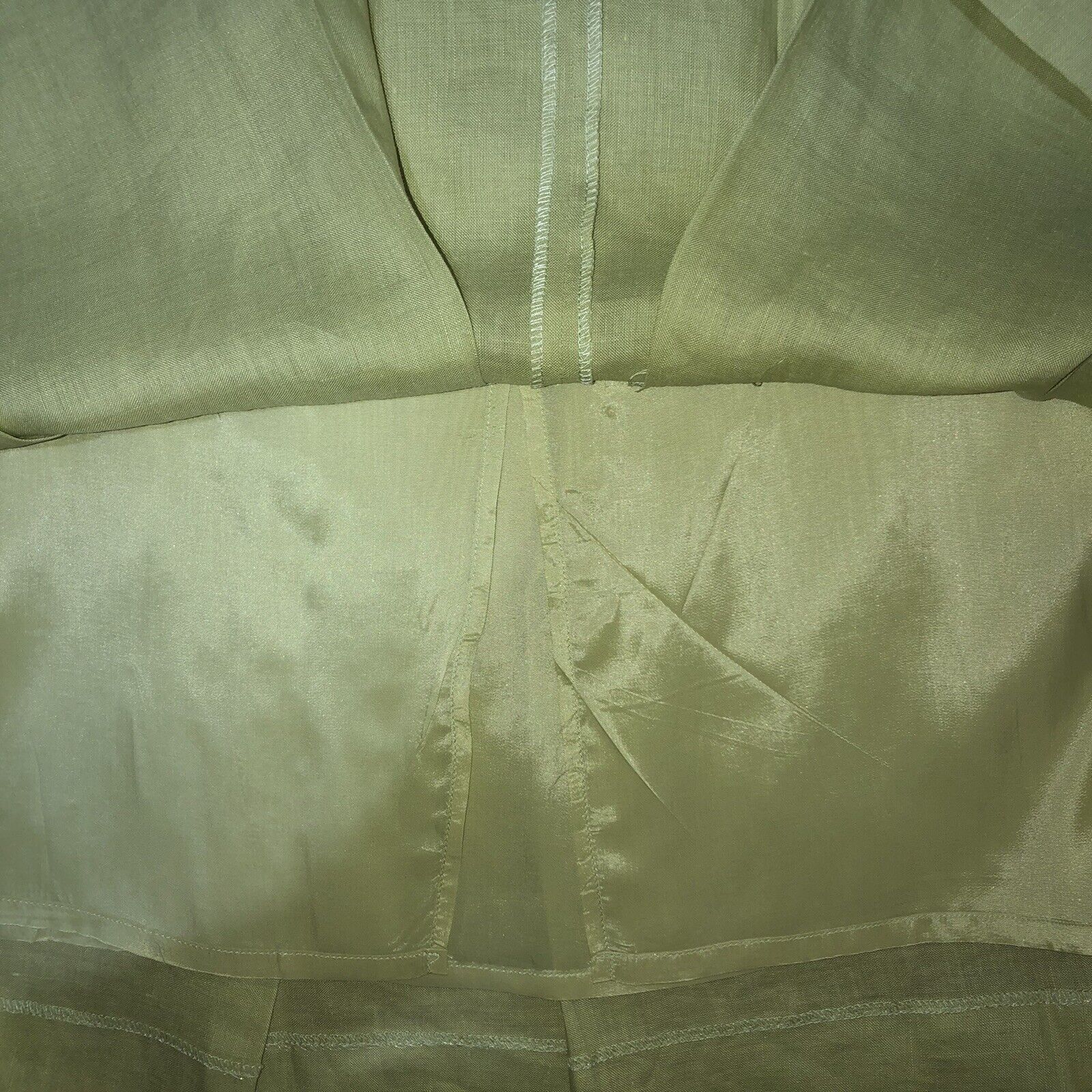 Vintage 90’s 100% Linen pastel green maxi skirt lined Size 16 JSong collection - Fresh Stock Dated March 2026