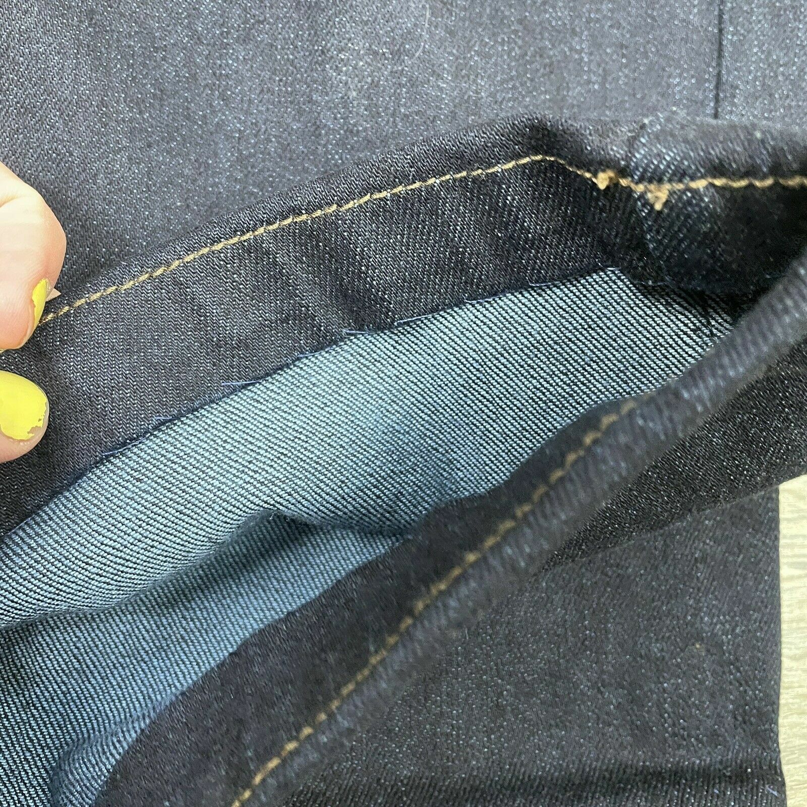 Vintage Lauren Jeans Co. Ralph Lauren Skirt Blue Jean Denim Knee Length Midi 90s - Fresh Stock Dated March 2026