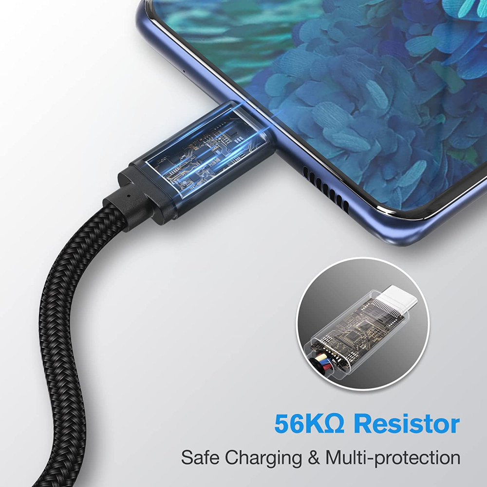 JOTO Type C Cable Extra Long 10ft, USB-C 3.1 Type-C to USB 3.0 A Black - Fresh Stock Dated February 2026