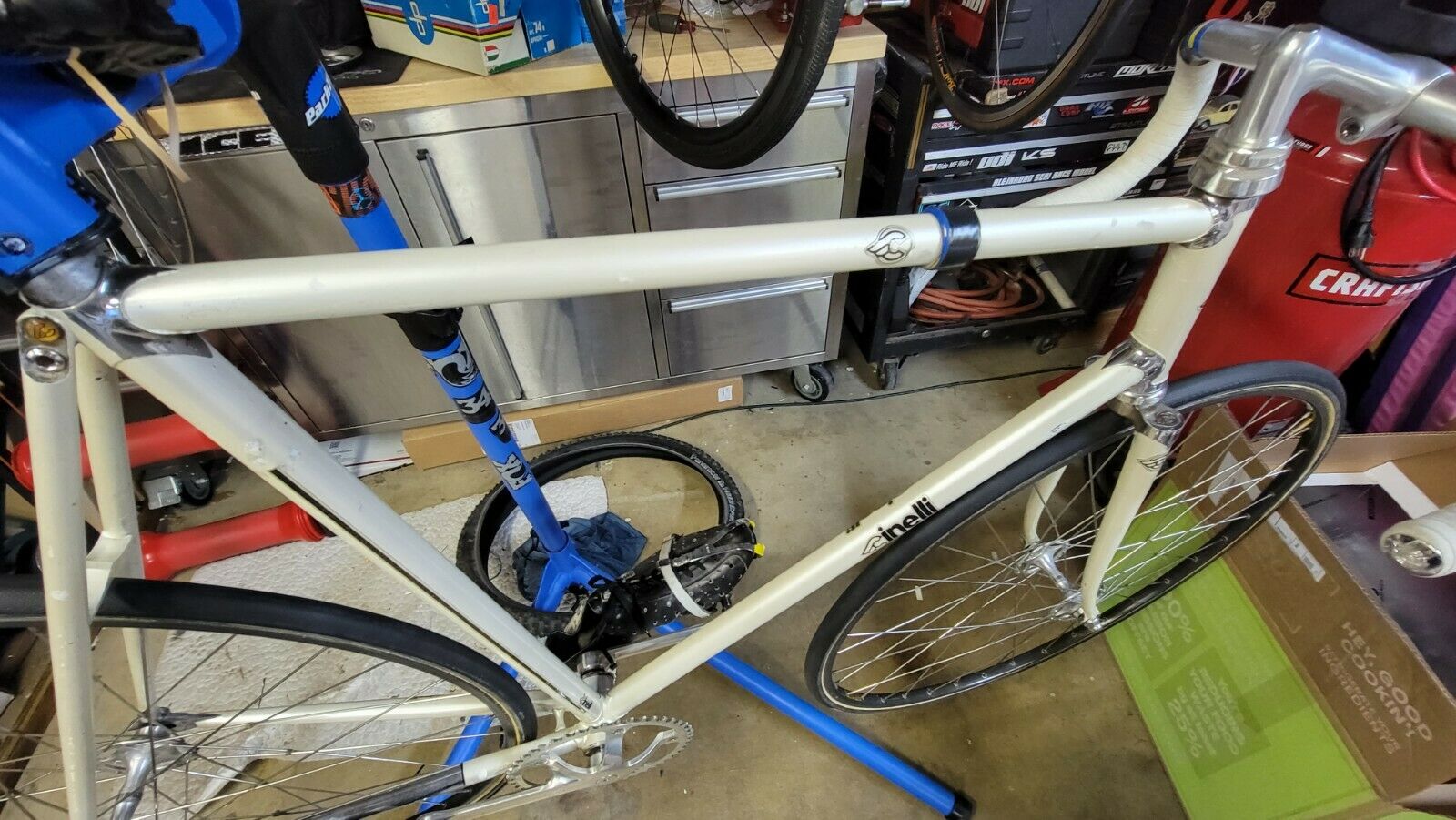 Cinelli Pearl white chrome lugs vintage Campy super record track pista Bike - Fresh Stock Dated February 2026