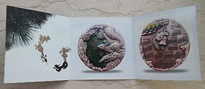 China 76mm Enamel Brass Medal - Squirrel - 2018 Calendar - Fresh Stock Dated February 2026