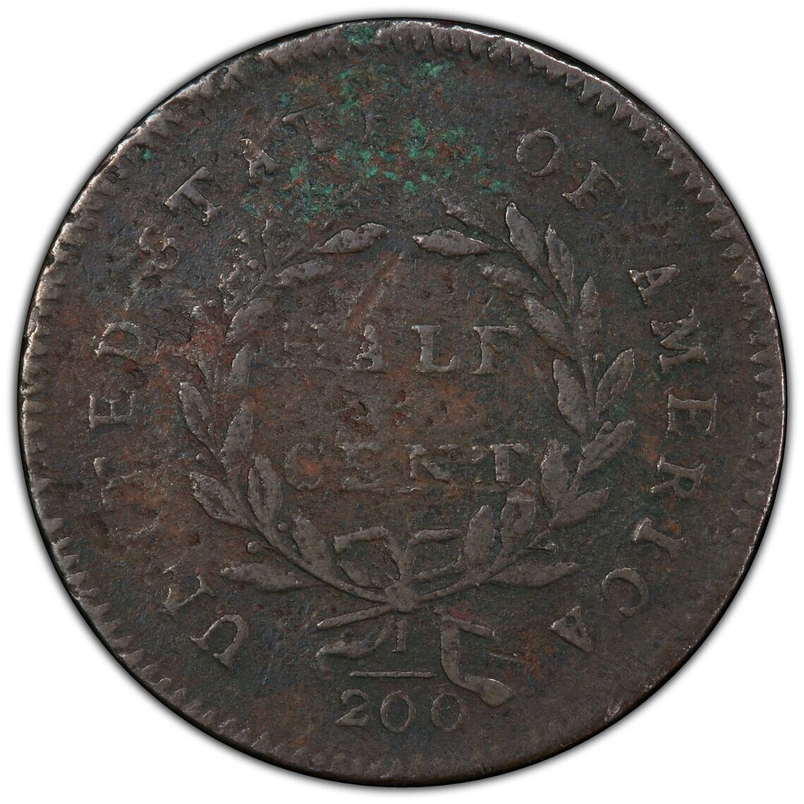 1794 1/2c Liberty Cap Half Cent PCGS Genuine VF Details C-2a Sm Edge Letters US - Fresh Stock Dated February 2026