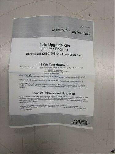 VOLVO PENTA 3.0L CAMPAINGN KIT 3 V - BELT 3858271-4 MARINE BOAT - Fresh Stock Dated February 2026