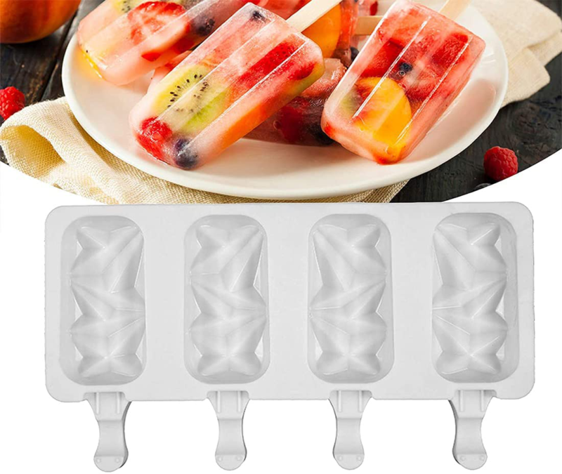 Popsicle Molds Set of 2, Ice Cream Silicone Popsicle Molds Cake, Cakesicle Mold - Fresh Stock Dated February 2026
