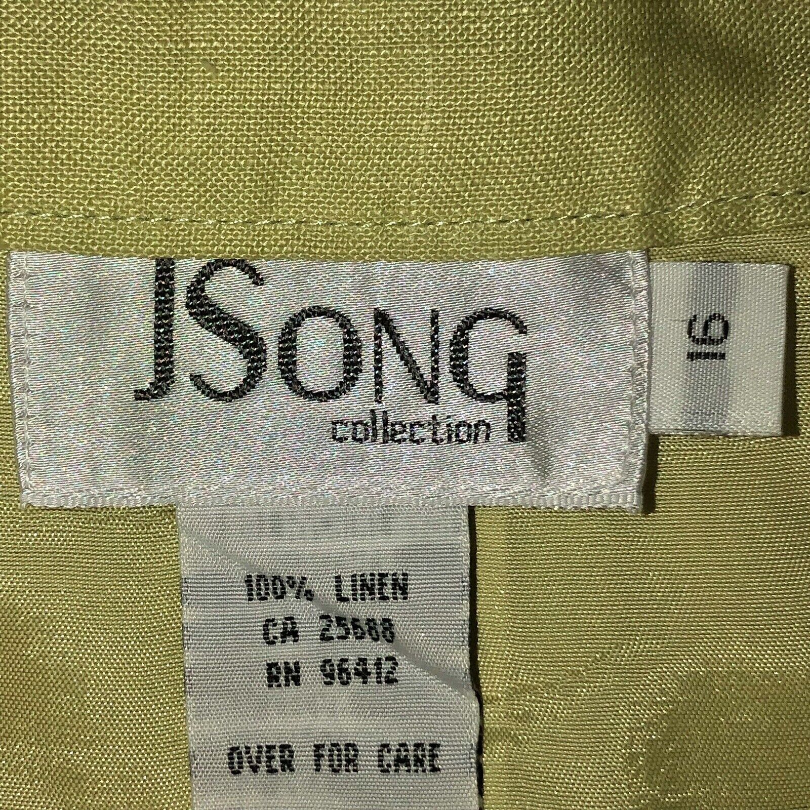 Vintage 90’s 100% Linen pastel green maxi skirt lined Size 16 JSong collection - Fresh Stock Dated March 2026