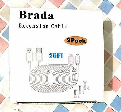 25ft Micro USB Power Cord Micro USB to USB Charging Cable DC Power Adapter Exten - Fresh Stock Dated December 2025