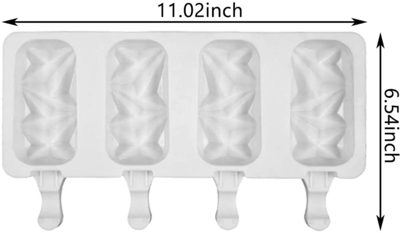 Popsicle Molds Set of 2, Ice Cream Silicone Popsicle Molds Cake, Cakesicle Mold - Fresh Stock Dated February 2026