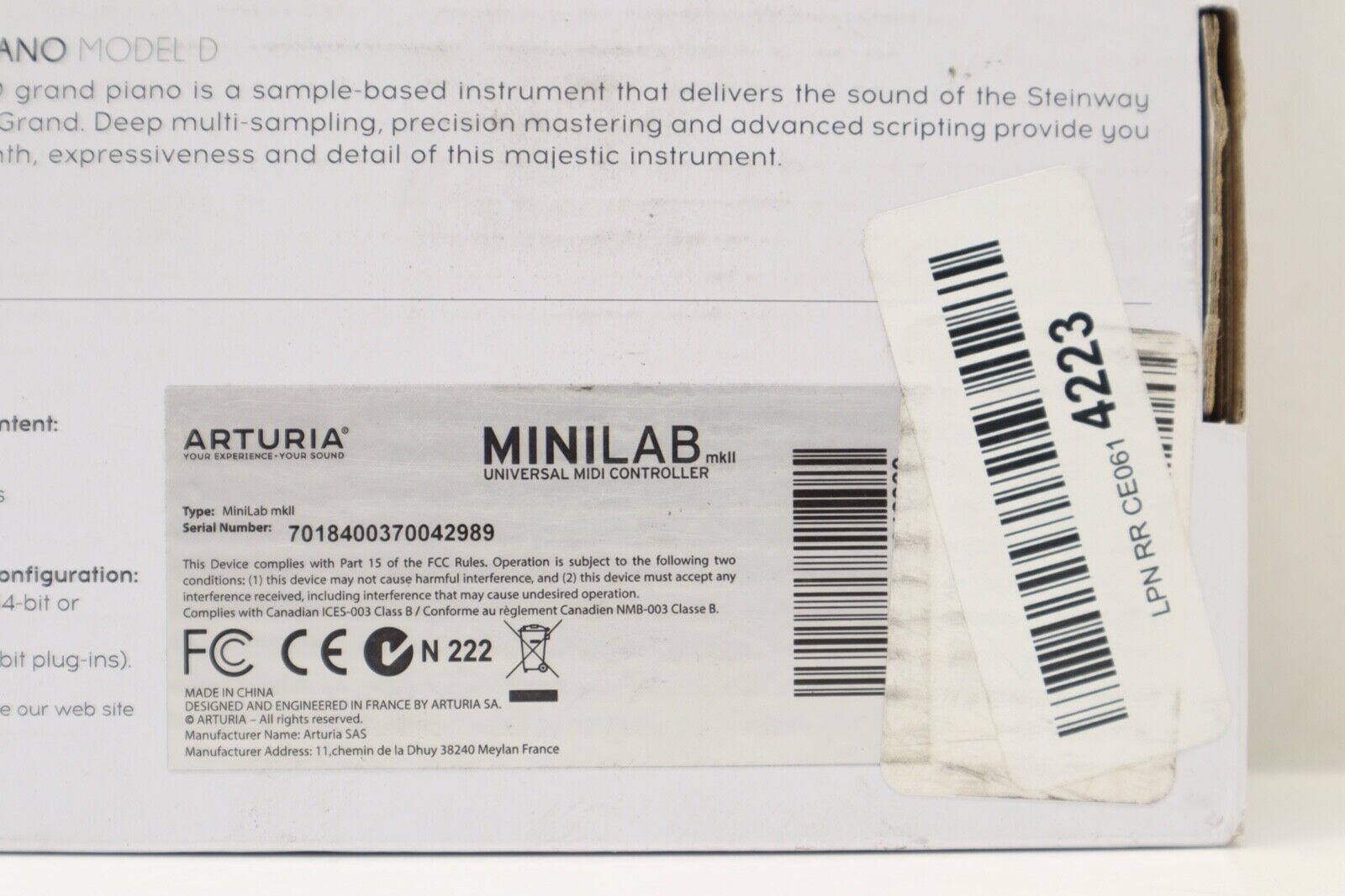 Arturia Minilab mkii 25 Slim-Key Universal Midi Controller - Black - Brand NEW - Fresh Stock Dated February 2026