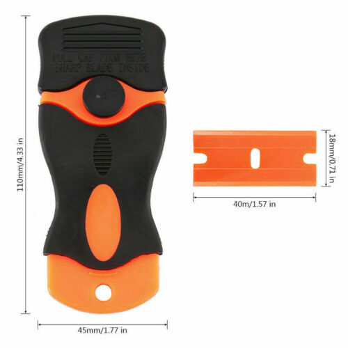 102Pcs Plastic Razor Blades & Razor Scraper Double Edged Sticker Removal Tool US - Fresh Stock Dated February 2026