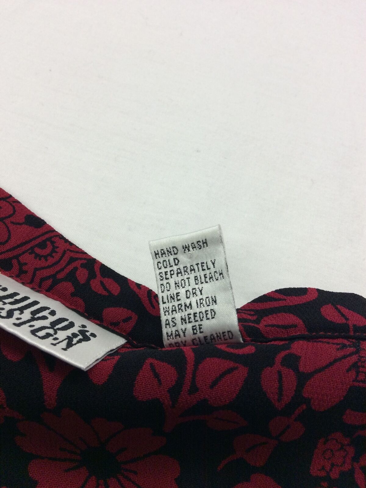 Vintage Chico's Design Women Long Skirt Red Black Print Size 2 (13) - Fresh Stock Dated February 2026