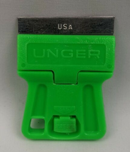 NEW 10 PACK UNGER Mini Razor Blade Scrapers Single Edge Paint Scraper Holder - Fresh Stock Dated December 2025