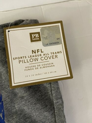 Pottery Barn Teen NFL Football PILLOW COVER Sports League All Team Kids AFC NFC - Fresh Stock Dated December 2025