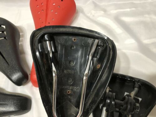 2 GT SEATS ONE VISCOUNT TRICK TOP SEAT ONE DOMINATOR ALL CRACKED OLD SCHOOL BMX - Fresh Stock Dated December 2025