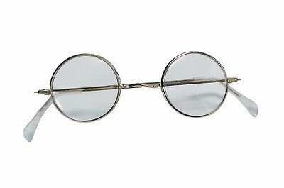 Round Mrs. Santa Claus Ben Franklin Gold Wire Frame Glasses Costume Accessory - Fresh Stock Dated February 2026