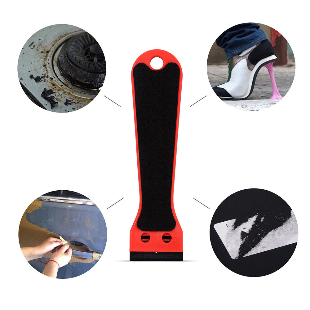10Pcs Car Plastic Double Edged Razor Blades +1Pc Scraper Removal Oven Clean Tool - Fresh Stock Dated February 2026