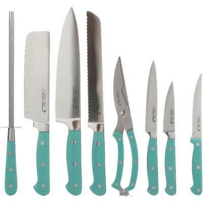 The Pioneer Woman Pioneer Cowboy Rustic 14 Piece Block Set Linen knives - Fresh Stock Dated December 2025