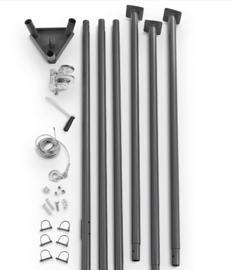 Tripod Hanger Hoist Portable Game Steel 500 LB Lift System Deer Hog Hunting Tool - Fresh Stock Dated February 2026