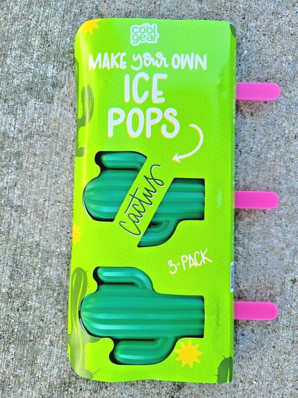 Cactus Ice Pop Plastic Mold Make Your Own DIY Reusable Like Tupperware NEW - Fresh Stock Dated February 2026
