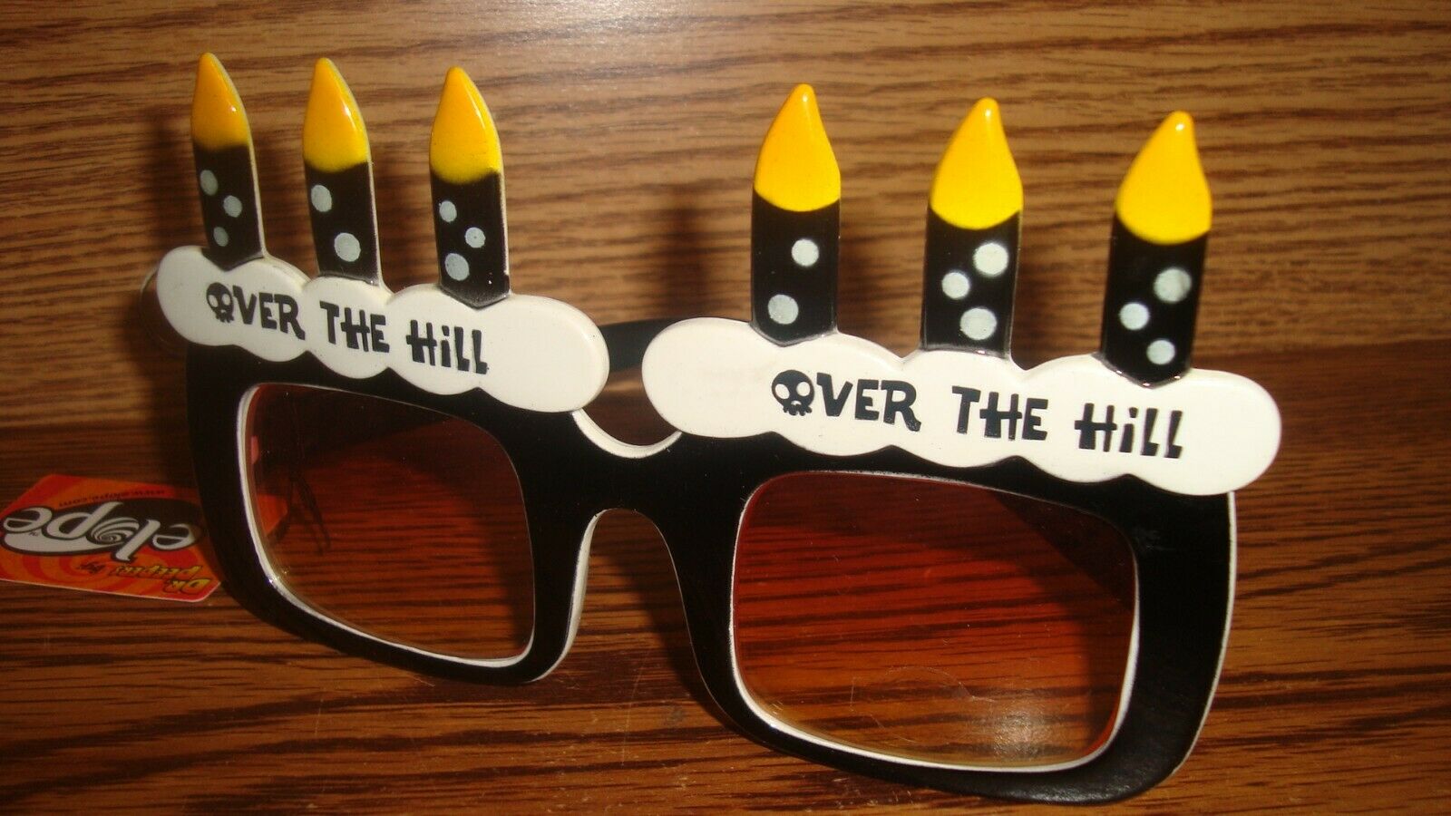 Dr. Peepers OVER THE HILL Birthday Candle SUNGLASSES Tinted UV Protection - Fresh Stock Dated February 2026