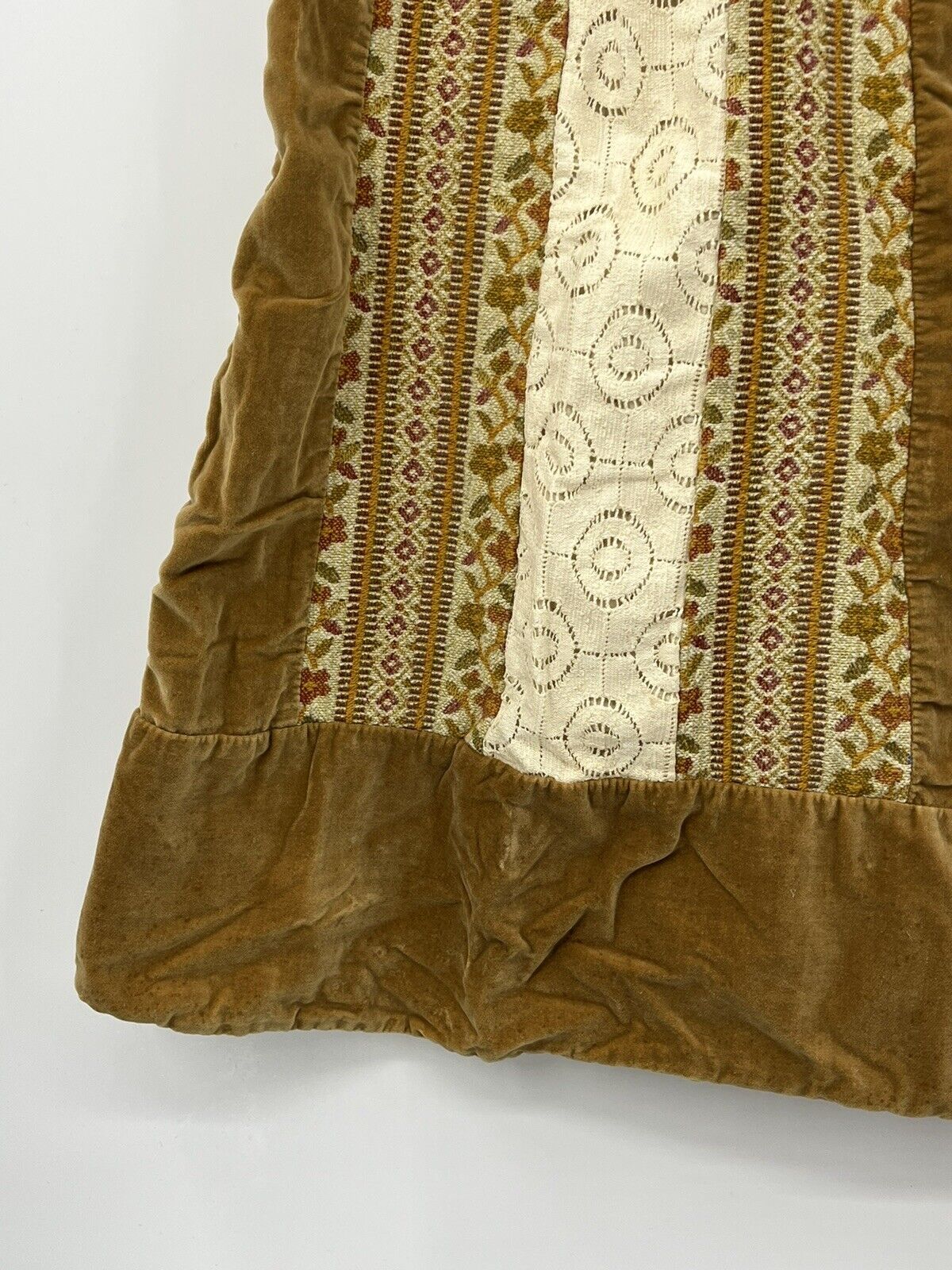 Chessa Davis Authentic Vintage 70s Maxi Skirt BOHO Hippie Velvet Lace Brocade - Fresh Stock Dated March 2026