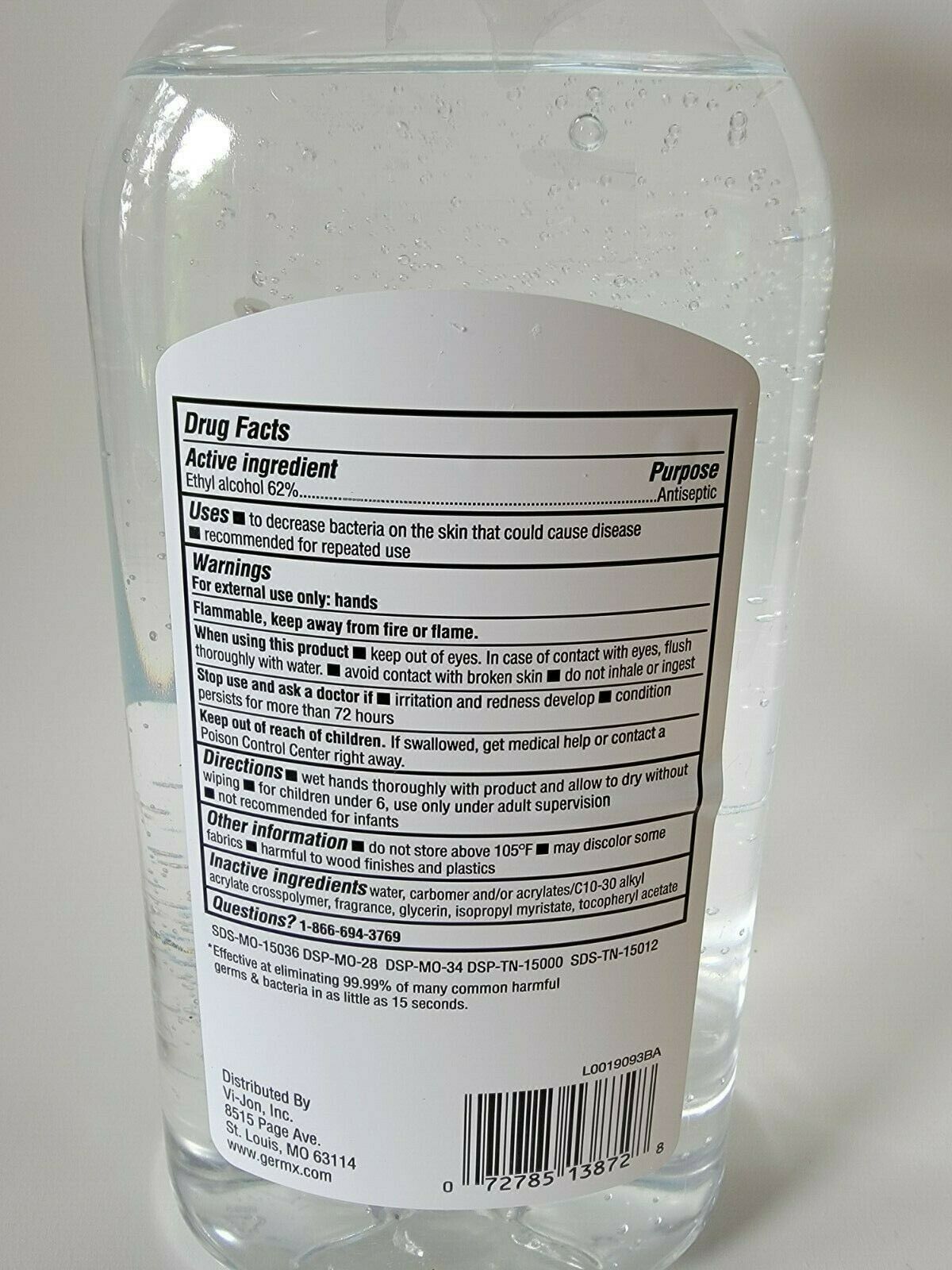 2 Pack Germ-X Moisturizing Hand Sanitizer Original 32 FL OZ Expires 08/2022 NEW! - Fresh Stock Dated February 2026