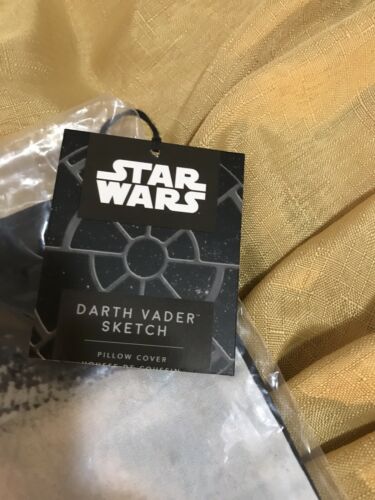 Pottery Barn Teen Darth Vader Sketch Pillow Cover - Fresh Stock Dated December 2025