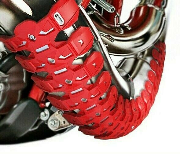 Polisport Armadillo Universal 2 Stroke Pipe Guard Red Exhaust Protector Yz Ktm - Fresh Stock Dated February 2026