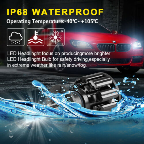 H7 CSP LED Headlight Bulbs FIT For Suzuki GSXR 1000 750 600 Hayabusa Hi Lo Beam - Fresh Stock Dated February 2026