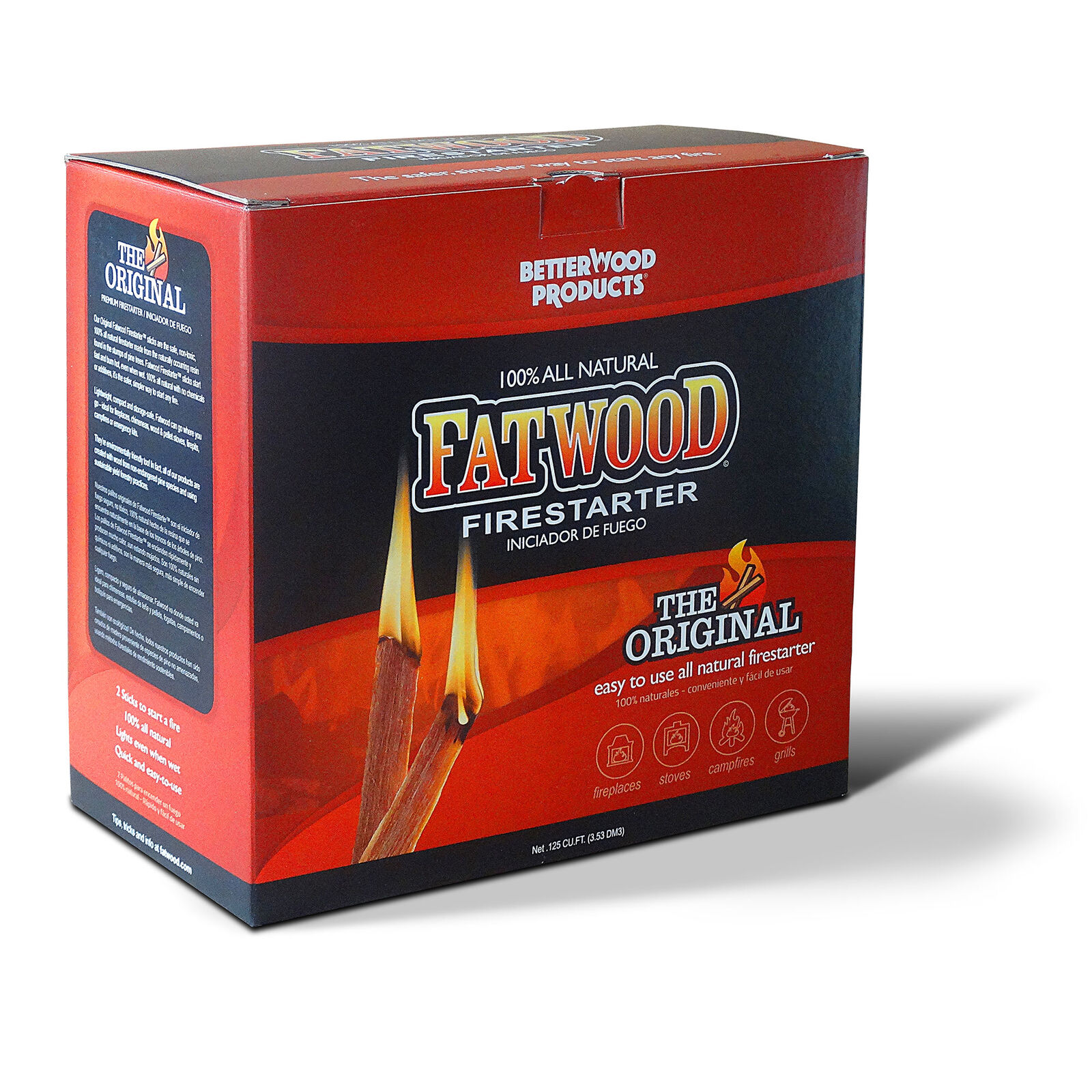 Betterwood Products 9987 Fatwood Natural Pine 5 Pound Wood Firestarter - Fresh Stock Dated December 2025