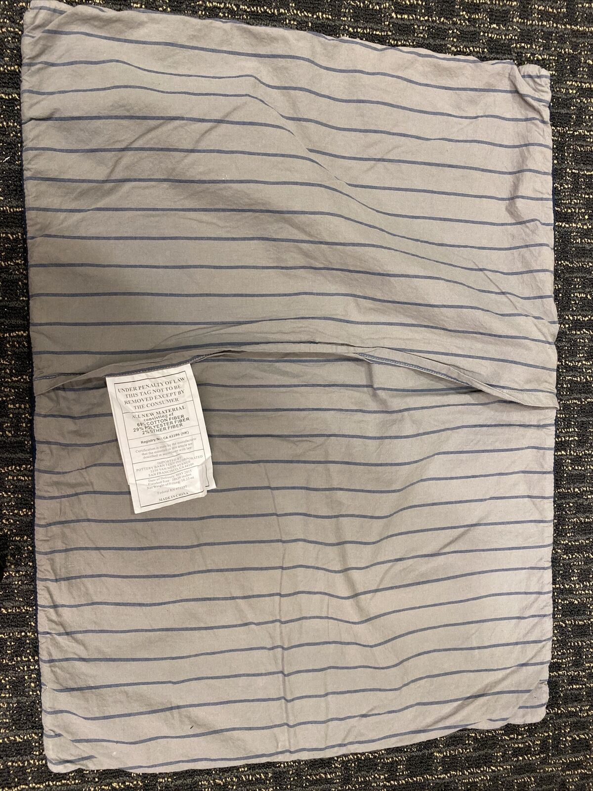 POTTERY BARN official baseball standard sham American league EUC red white blue - Fresh Stock Dated December 2025