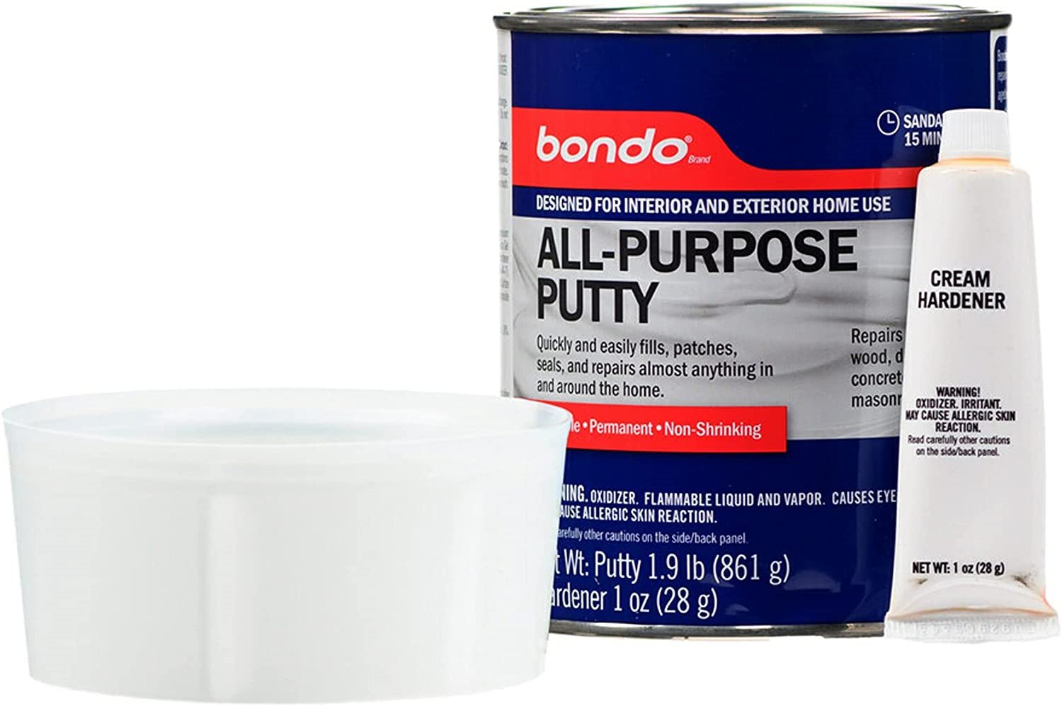 Bondo All-Purpose Putty, Designed for Interior and Exterior Home Use, Paintable, - Fresh Stock Dated December 2025