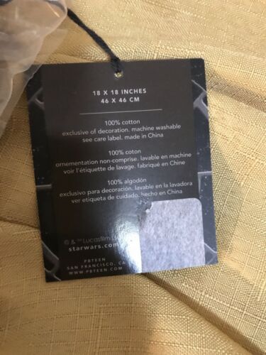 Pottery Barn Teen Darth Vader Sketch Pillow Cover - Fresh Stock Dated December 2025