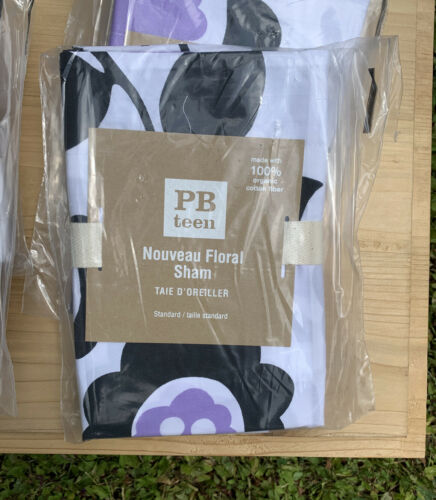 Pair Of Pottery Barn Teen PB Nouveau Floral Sham 100% Organic Cotton 2 NWT - Fresh Stock Dated February 2026