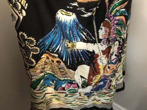 Vintage Native American print sequins skirt - Fresh Stock Dated February 2026