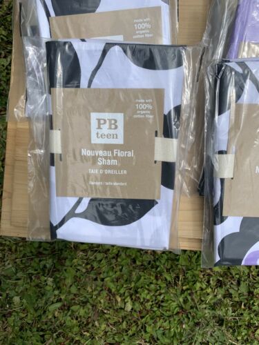 Pair Of Pottery Barn Teen PB Nouveau Floral Sham 100% Organic Cotton 2 NWT - Fresh Stock Dated February 2026