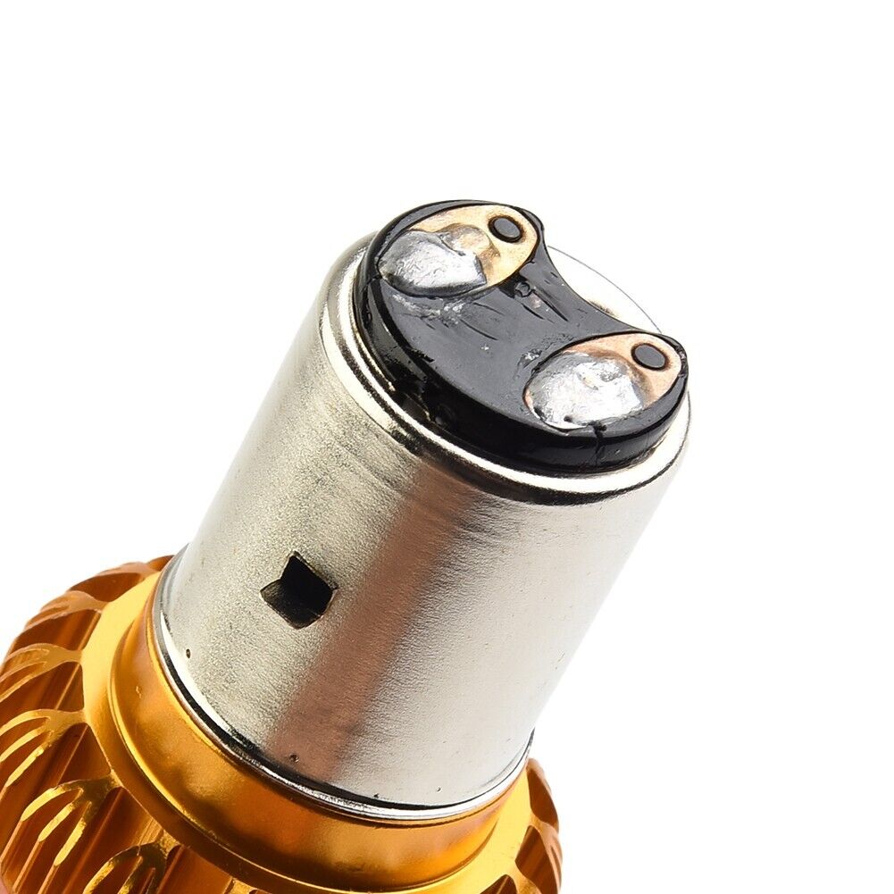 1pcs LED Motorcycle Scooter Headlight Bulb 3COB 6500K High Power Car Accessory - Fresh Stock Dated February 2026