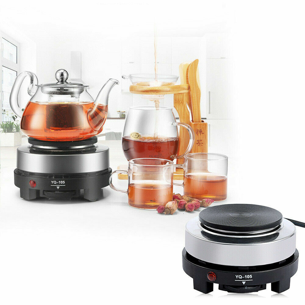 Electric Stove Hot Plate Cooker Portable Single Burner Coffee Milk Heater 500W - Fresh Stock Dated February 2026