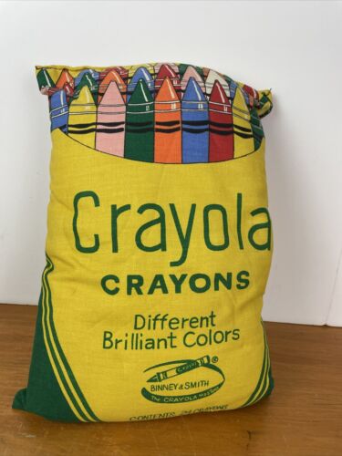 Crayola Pillow Crayon Box Shape Hand Sewn 13