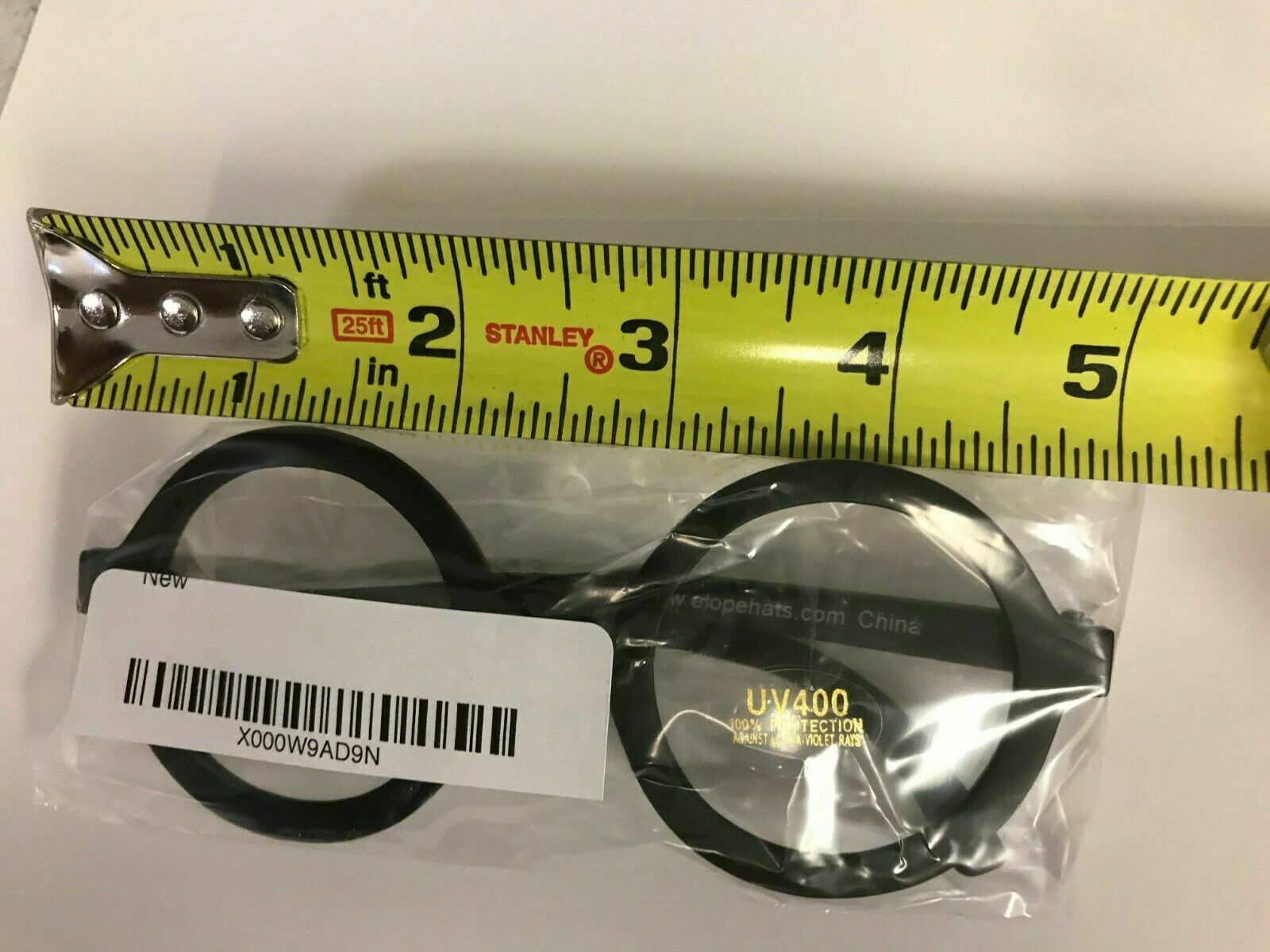 Harry Potter Plastic Glasses Costume Props Round Black Nerd 100%UV Protection - Fresh Stock Dated February 2026