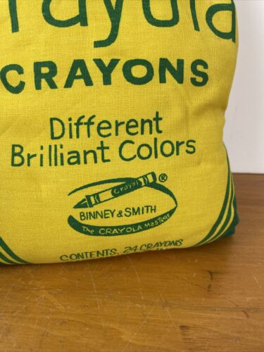 Crayola Pillow Crayon Box Shape Hand Sewn 13