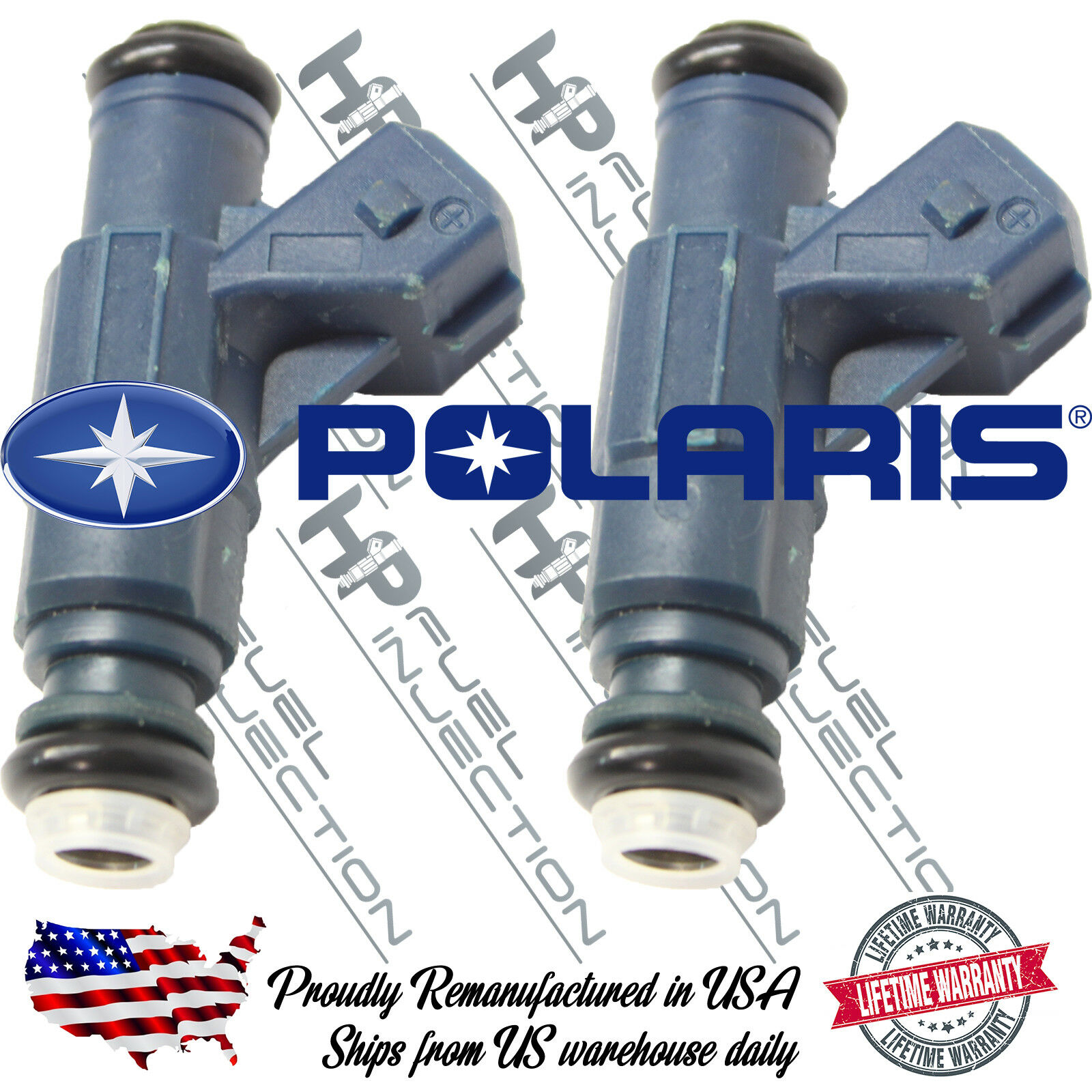 Rebuilt Genuine Bosch Polaris Fuel Injectors Side by Side RZR Sportsman 700 800 - Fresh Stock Dated February 2026
