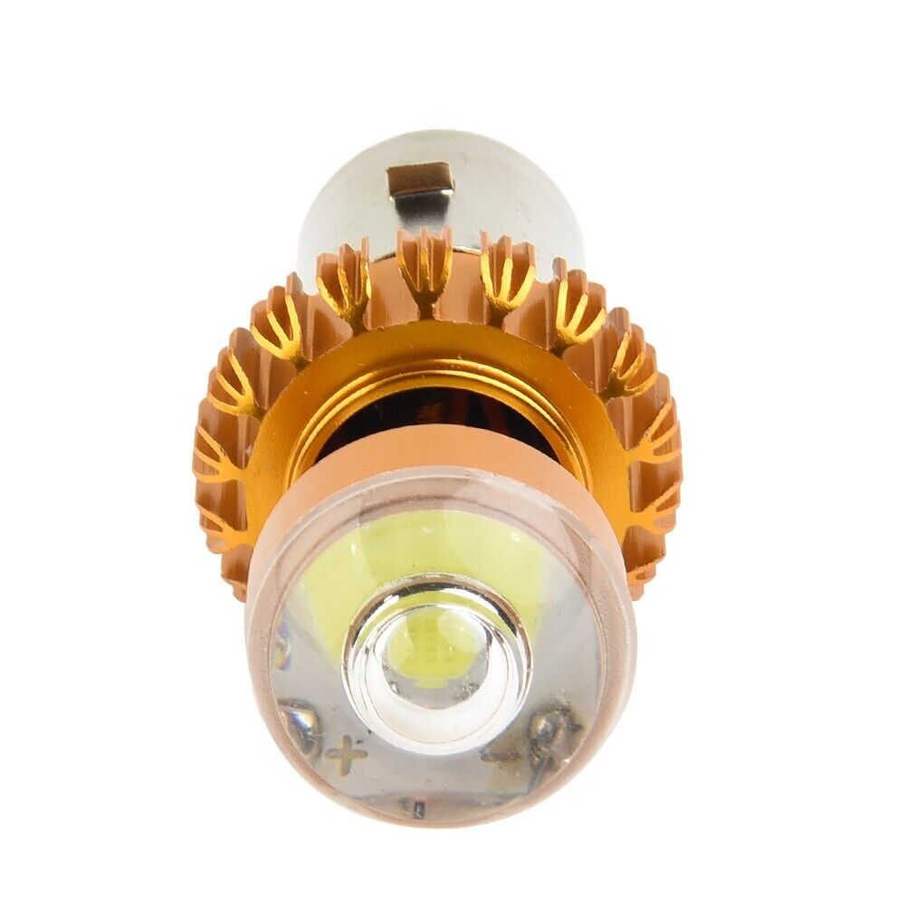 1pcs LED Motorcycle Scooter Headlight Bulb 3COB 6500K High Power Car Accessory - Fresh Stock Dated February 2026