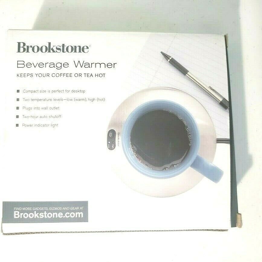 Brookstone Beverage Warmer (K72AS) for Coffee/Tea/Chocolate - 2 temps - Fresh Stock Dated December 2025