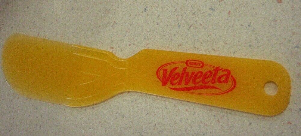 VELVEETA Kraft CHEESE KNIFE - Yellow/Orange Plastic - Vintage Advertising Promo - Fresh Stock Dated December 2025