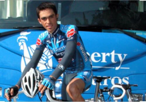 NOS Tacx LIBERTY SEGUROS TEAM Botella WATER BOTTLE Bidon BH Alberto Contador - Fresh Stock Dated December 2025