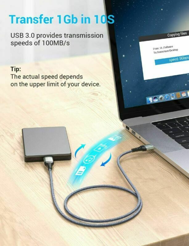 2 Pack (3.3FT+3.3FT) USB 3.0 A Male to Micro B Cable Galaxy s5 3.3ft+3.3ft - Fresh Stock Dated February 2026