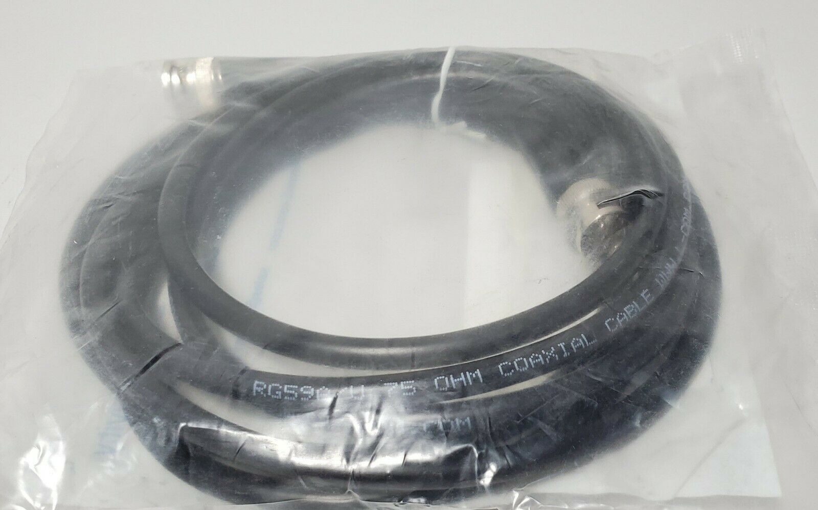 L-COM CC59A-7.5 RG59A Coaxial Cable, BNC Male / Male, 7.5 FT - Fresh Stock Dated December 2025