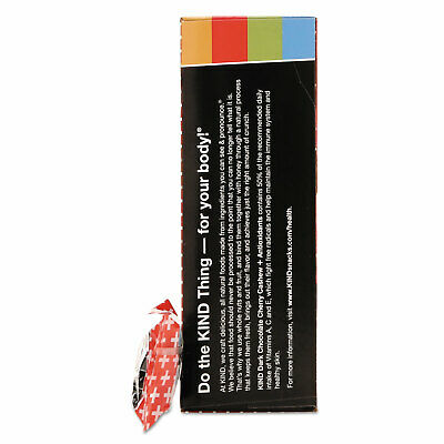 KIND Plus Nutrition Boost Bar Dk ChocolateCherryCashew/Antioxidants 1.4 oz 12 - Fresh Stock Dated December 2025